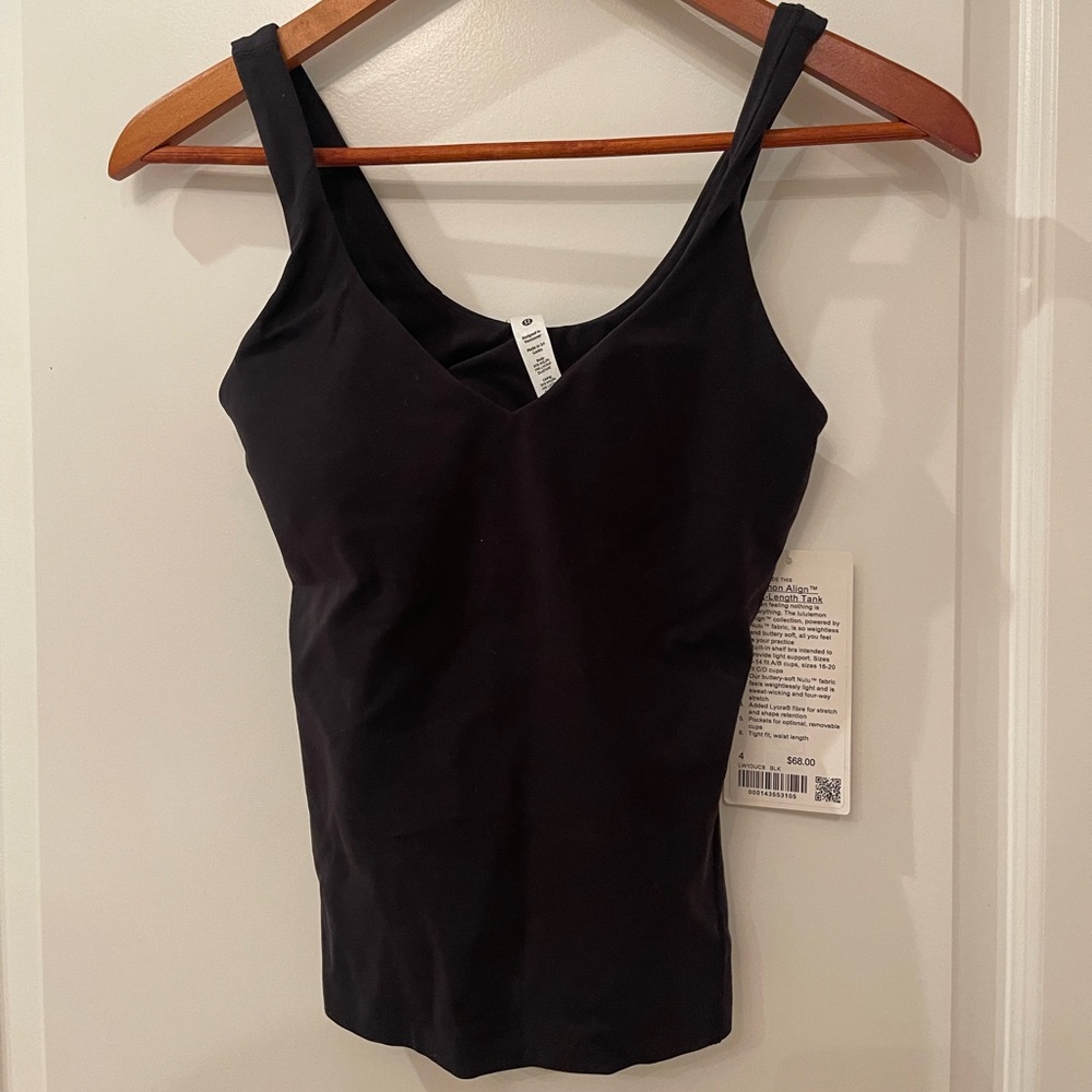NWT Lululemon waist Length Black Align Tank